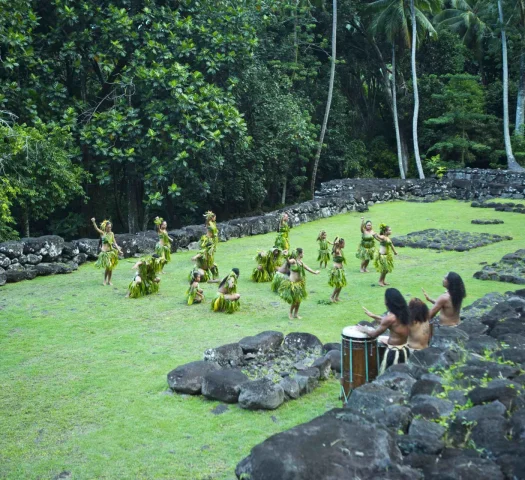 Site de Upeke à Hiva Oa © Tahiti Tourisme