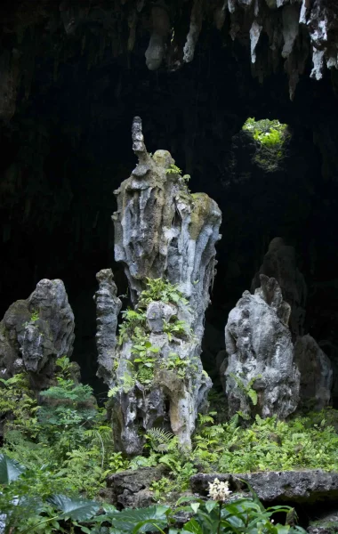 Vestiges archéologiques de Rurutu c Tahiti Tourisme